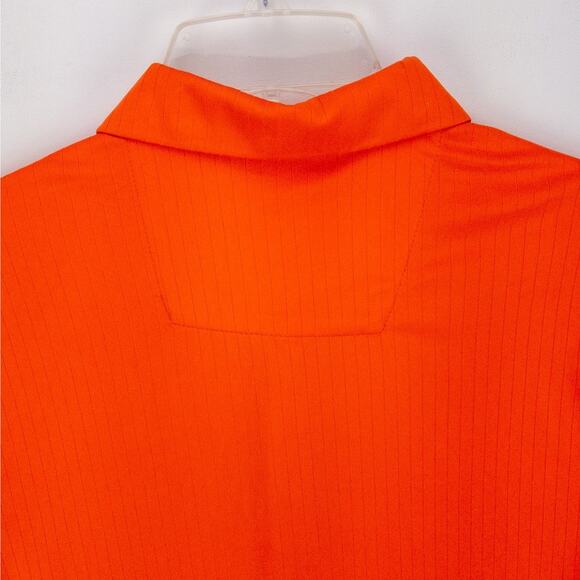 Orange Golf Polo White Contrast Men’s Medium Moisture Wicking Quick Dry Antigua - Picture 11 of 12